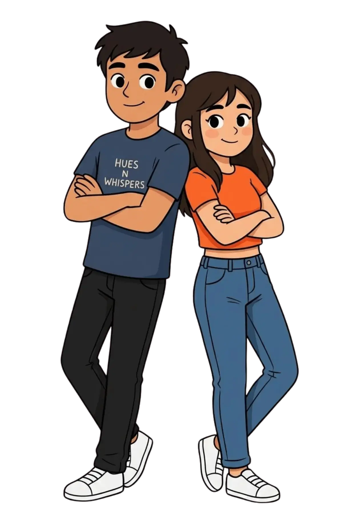 S & M, the cartoon couple behind Hues n Whispers